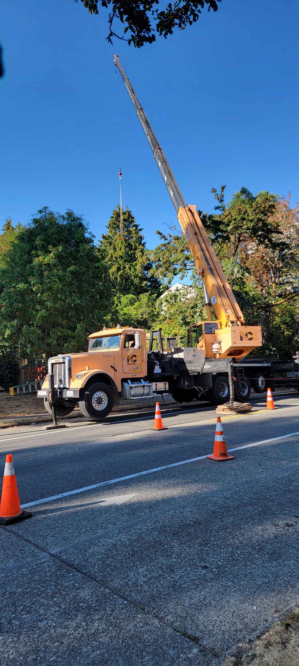 Crane Constructing ADU in Snohomish County