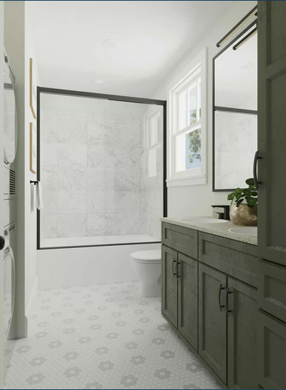 ADU Bathroom Interior with Shower and Window