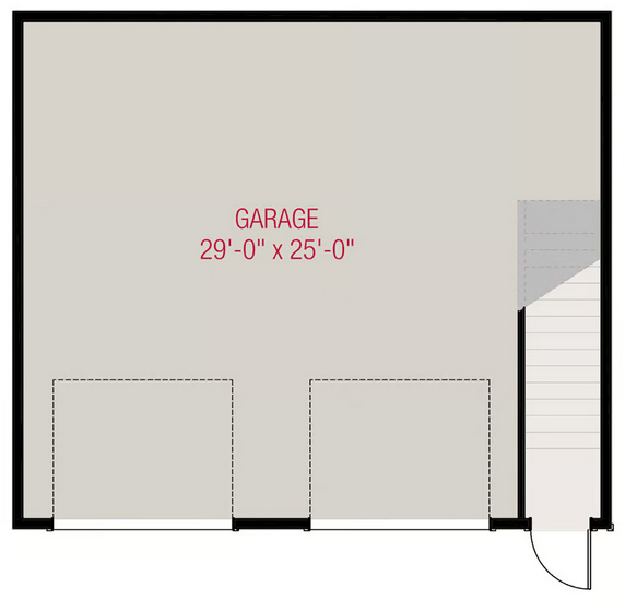 Garage ADU ground level floor plan